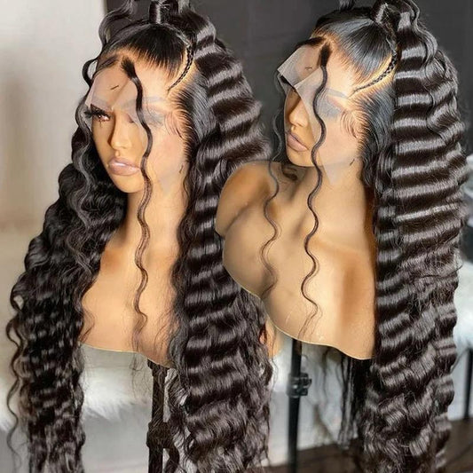 HD LACE FRONTAL WIG- DEEP WAVE